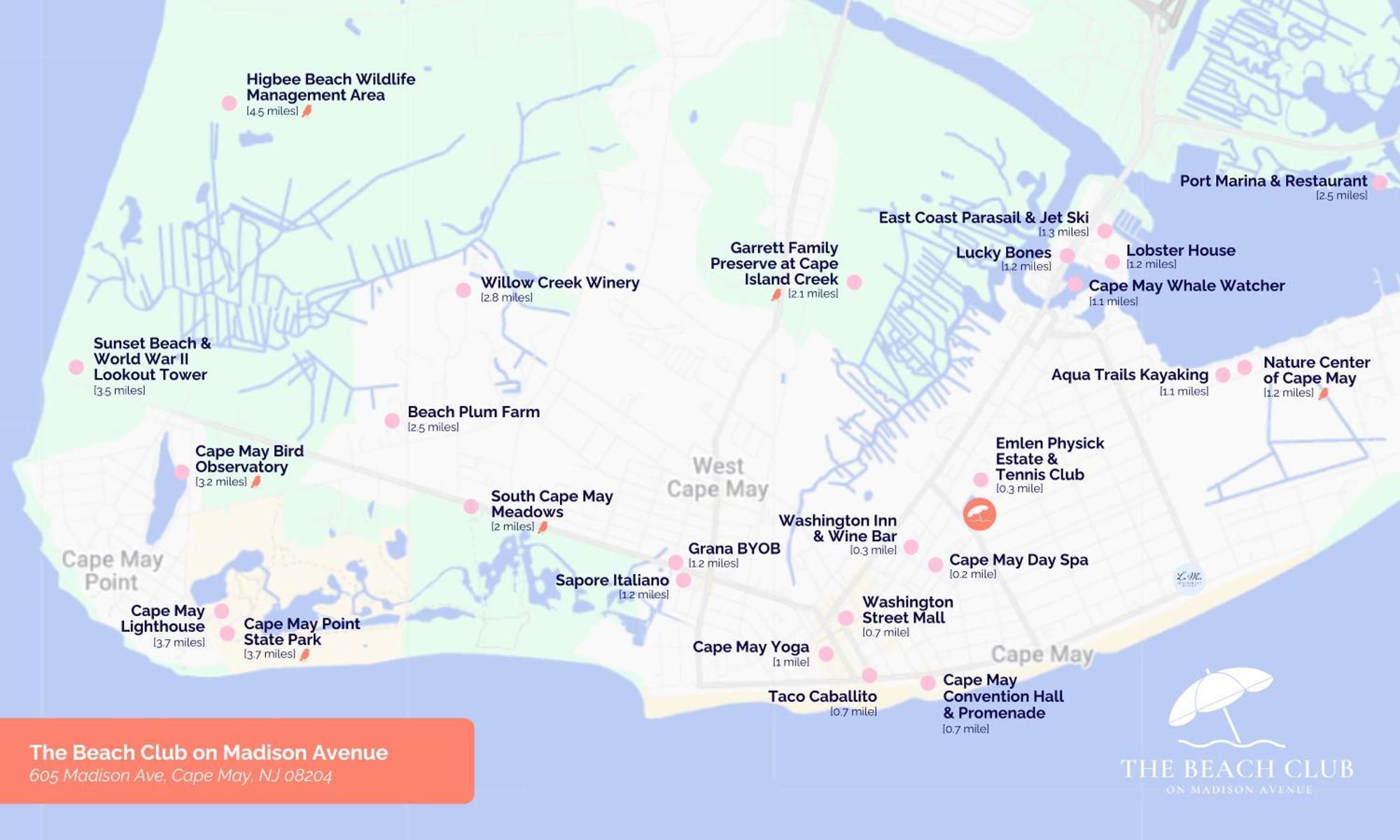 The Beach Club On Madison Avenue Cape May Eksteriør bilde